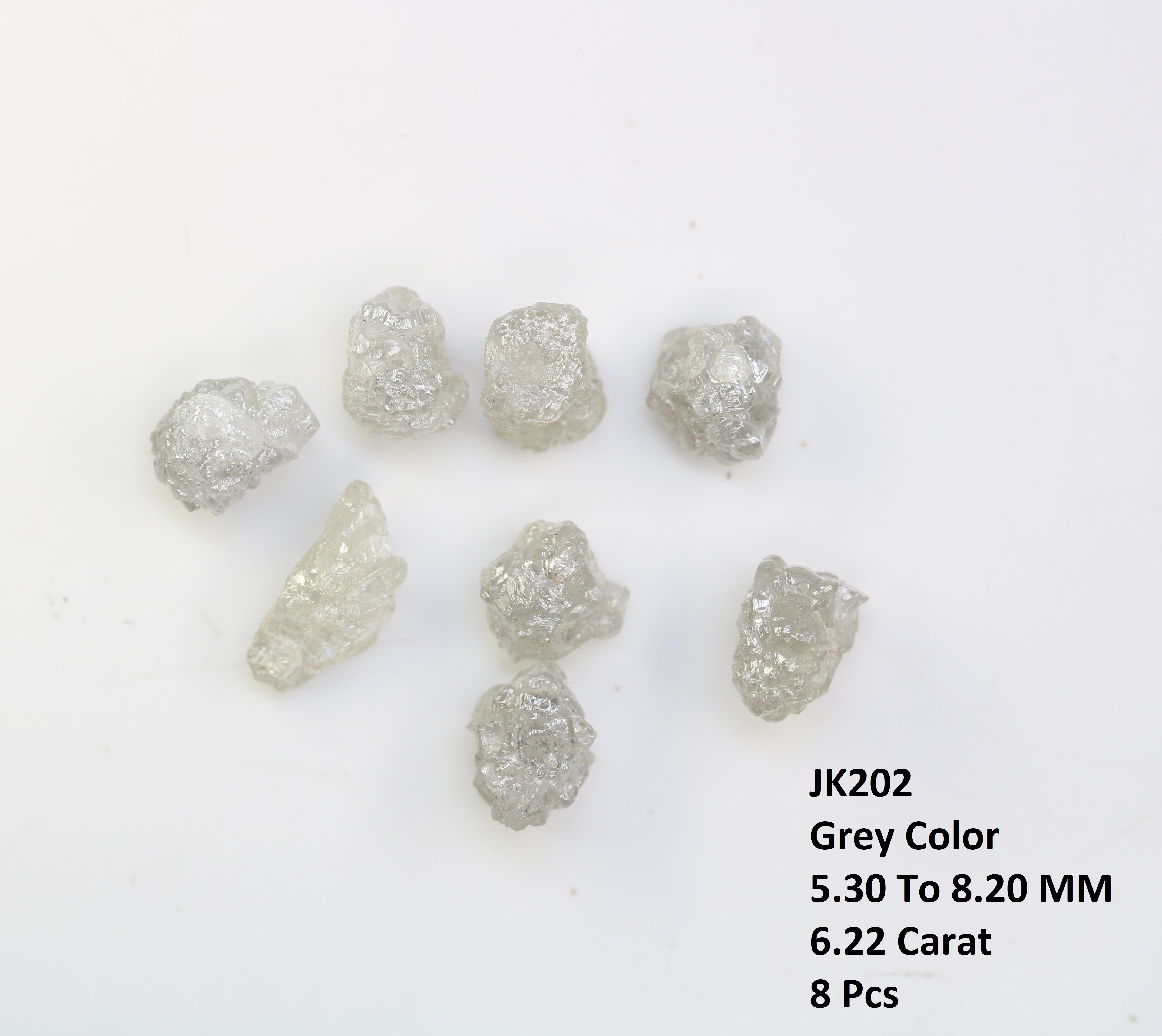 6.22 CT Raw Rough Grey Uncut Diamond For Engagement Ring