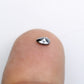0.16 CT 4.00 MM Pear Cut Natural Black Loose Diamond For Engagement Ring