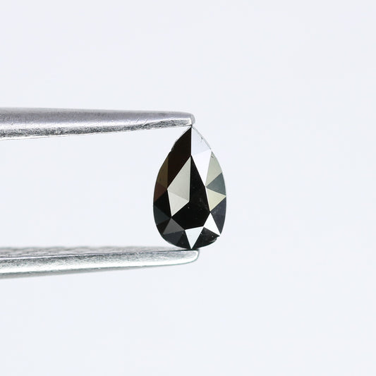 0.18 CT Pear Shape Black Salt and Pepper Loose Diamond - Ideal for Engagement Rings, Necklaces, Earrings, and Custom Jewelry - JayKrishna Diamond