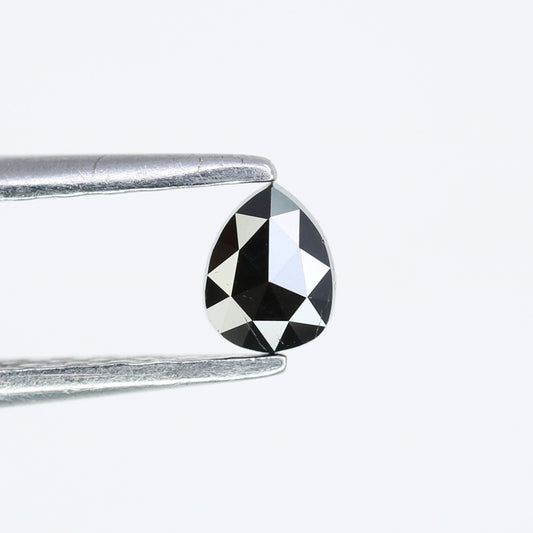0.18 CT Black Pear Cut Loose Salt and Pepper Diamond - Ideal for Engagement Rings, Necklaces, Earrings, and Custom Jewelry - JayKrishna Diamond