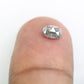 0.60 Carat Oval Shape 5.60 MM Salt And Pepper Diamond For Galaxy Ring