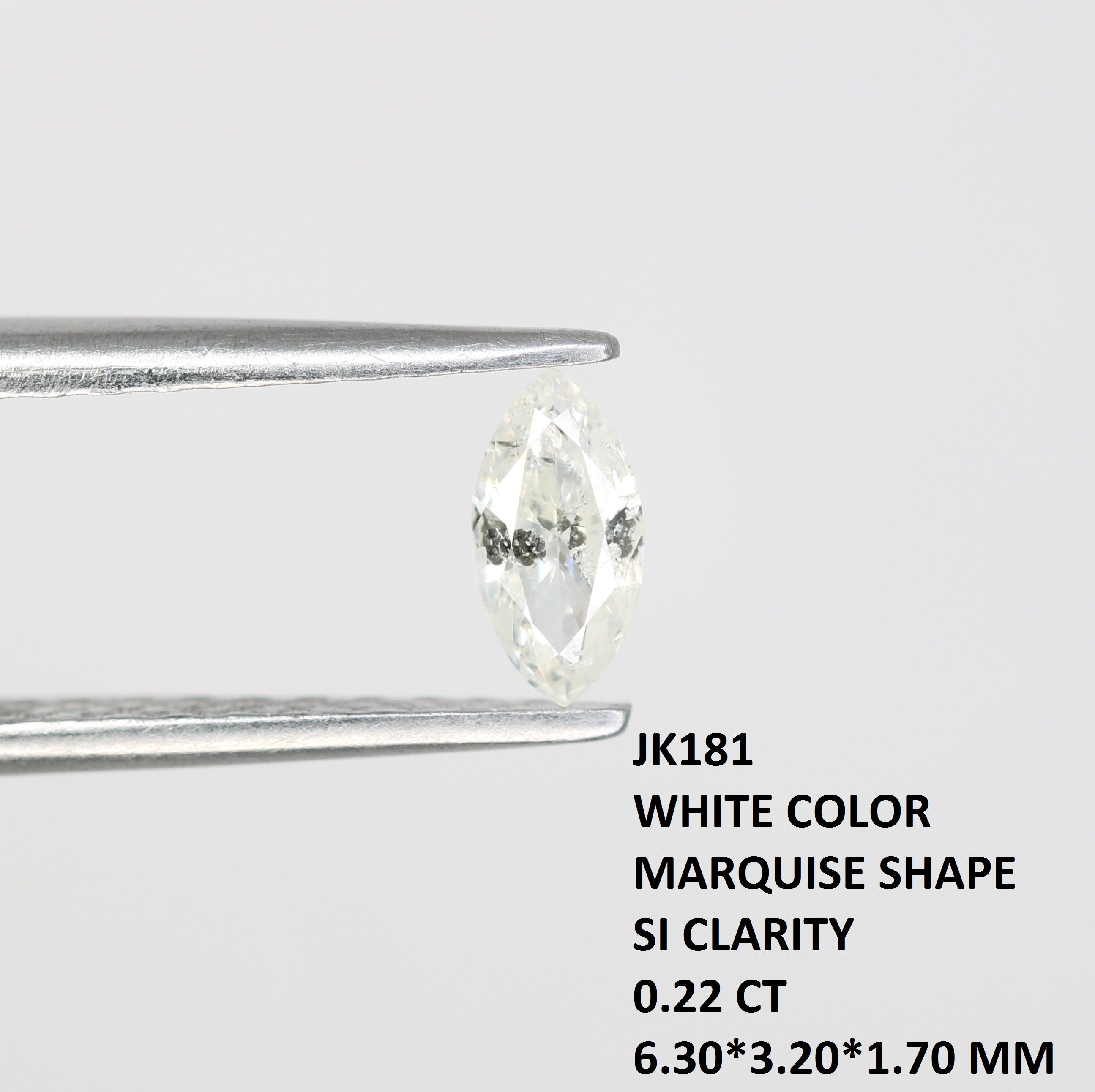 0.22 CT White Marquise Shape Loose Diamond For Engagement Ring