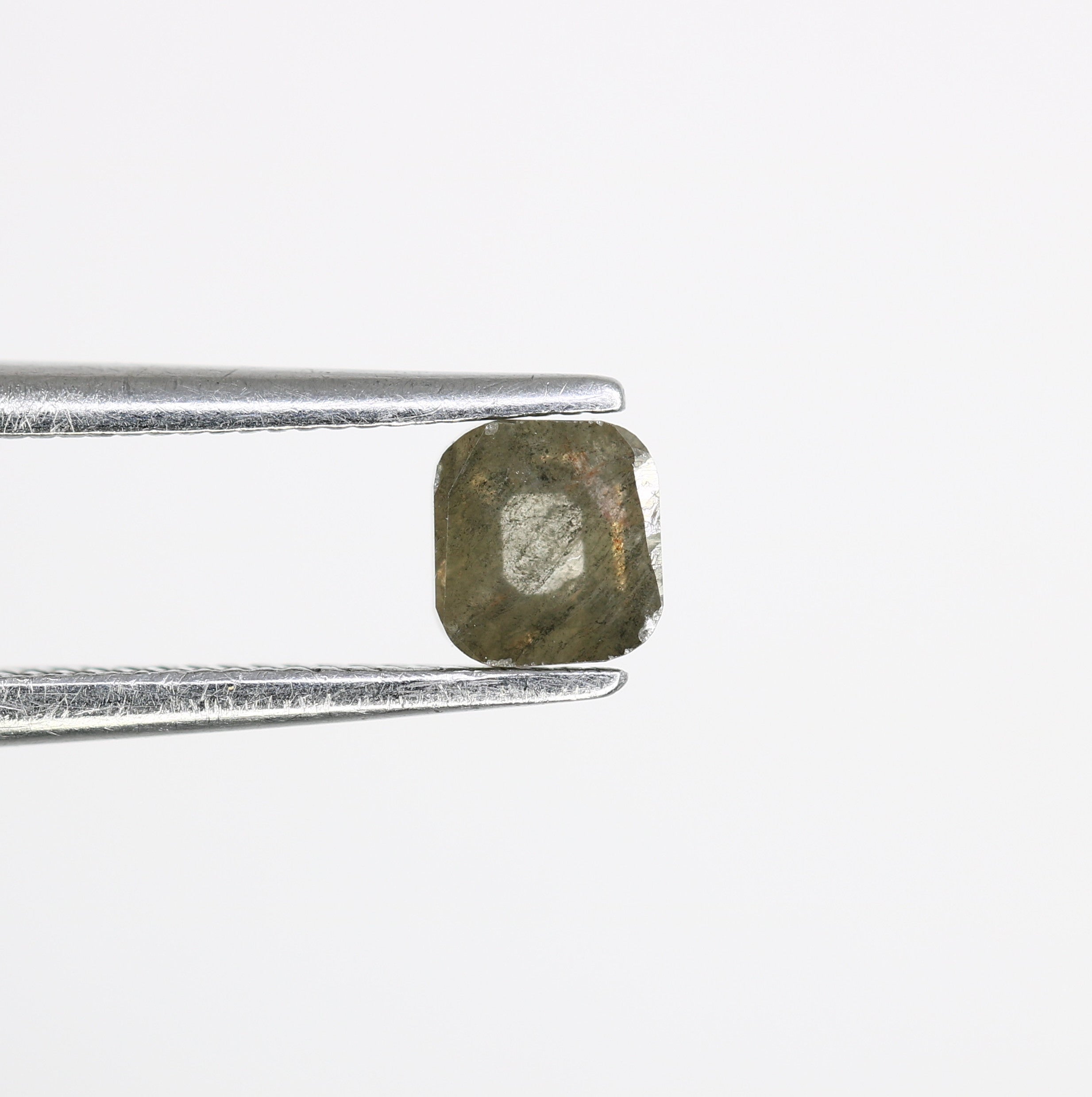 0.51 Carat 4.20 MM Asscher Shape Natural Salt And Pepper Diamond For Galaxy Ring.