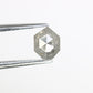 0.65 Carat Natural Salt And Pepper Geometric Shape 5.60 MM Diamond For Wedding Ring