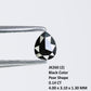 0.14 CT Natural Black Pear Shape Diamond For Engagement Ring