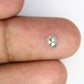 0.65 Carat Natural Salt And Pepper Geometric Shape 5.60 MM Diamond For Wedding Ring