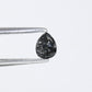 0.14 CT Natural Black Pear Shape Diamond For Engagement Ring