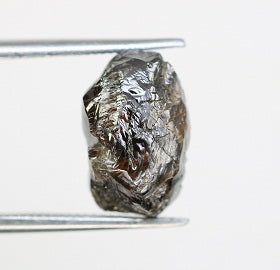 4.07 CT Dark Brown Rough Raw Irregular Cut Diamond For Engagement Ring