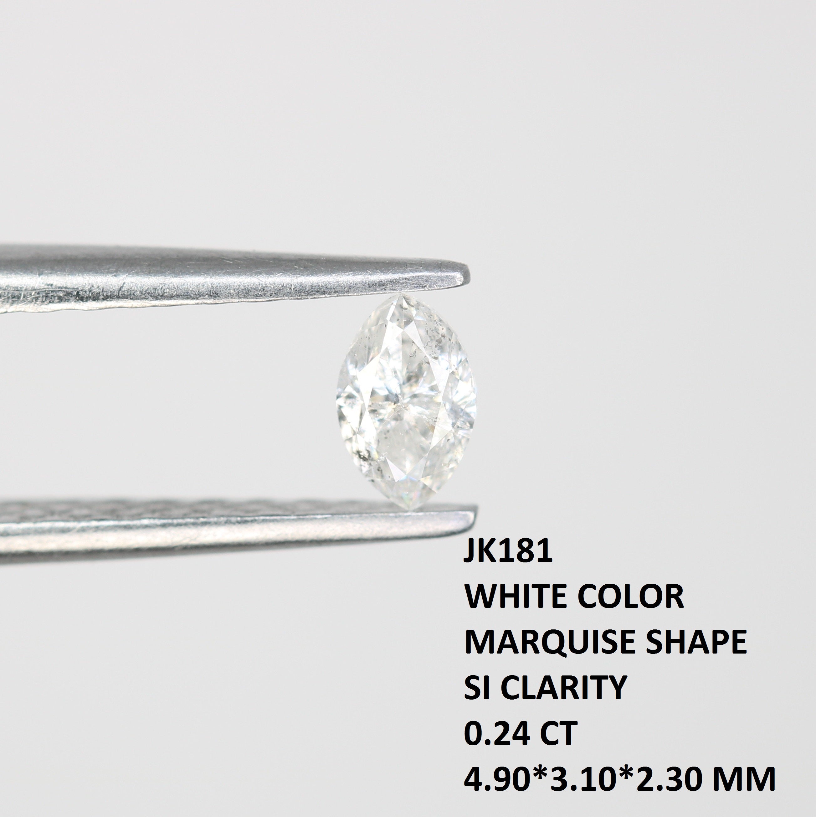 0.24 CT White Marquise Shape Loose Diamond For Engagement Ring