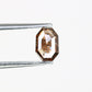 0.59 CT Dark Brown Emerald Shape Natural 5.90 MM Diamond For Statement Ring