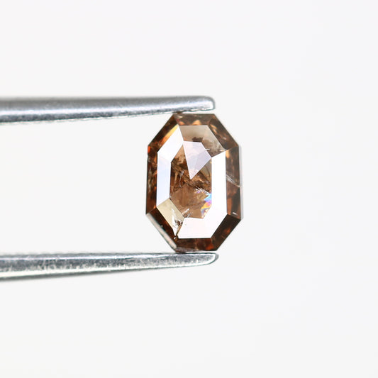 0.59 CT Dark Brown Emerald-Shaped Natural Diamond – Bold Loose Gem for Statement Rings - JayKrishna Diamond