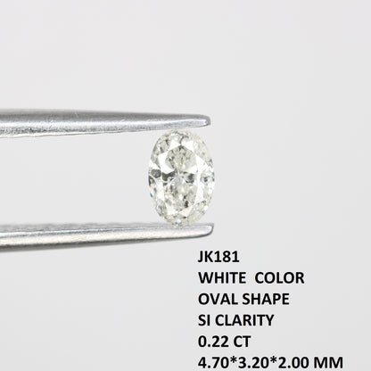 0.22 CT Salt and Pepper Oval Shape Natural Diamond – Ideal for Engagement Rings - JayKrishna Diamond