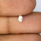 0.22 CT Salt And Pepper Oval Shape Natural Diamond For Engagement Ring