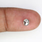 0.54 CT 5.10 MM Oval Shape Salt and Pepper Diamond For Wedding Ring
