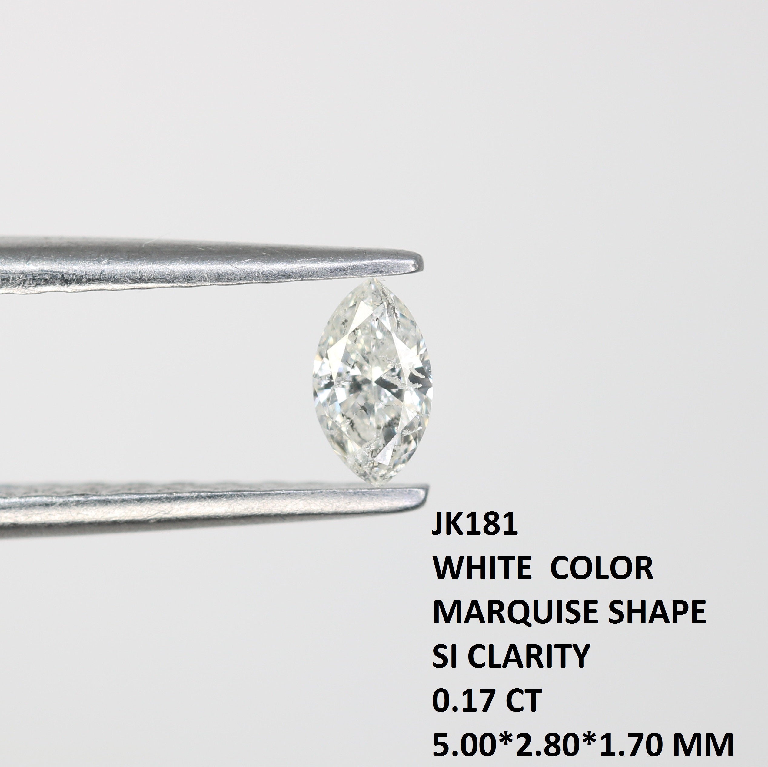 0.17 CT Marquise Shape White Loose Diamond For Engagement Ring