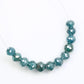 2.55 CT 3.1 To 3.4 MM Fancy Blue Color Beads Diamond Polished Diamond Necklace