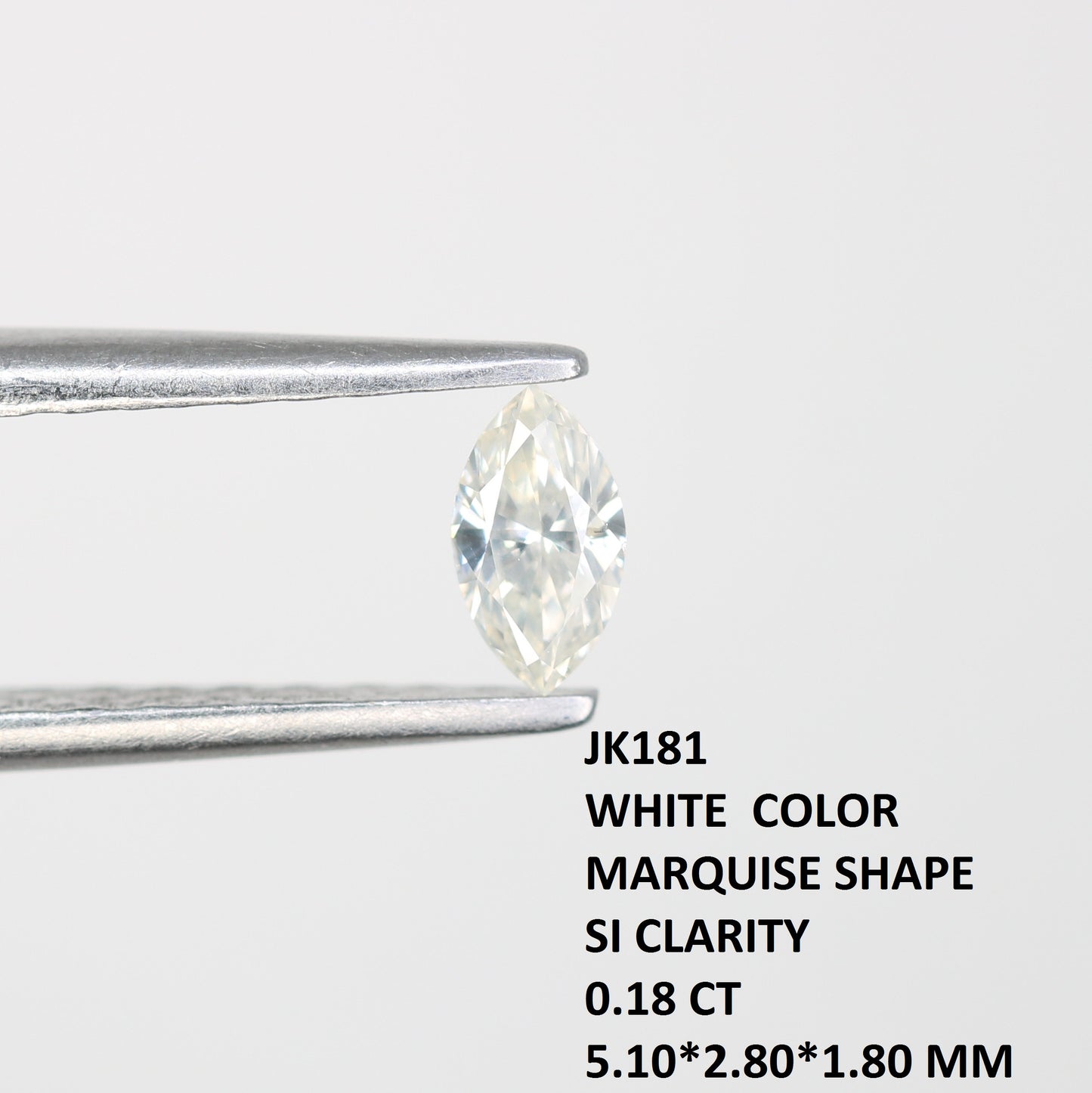 0.18 CT Natural Marquise Cut White Loose Diamond For Engagement Ring