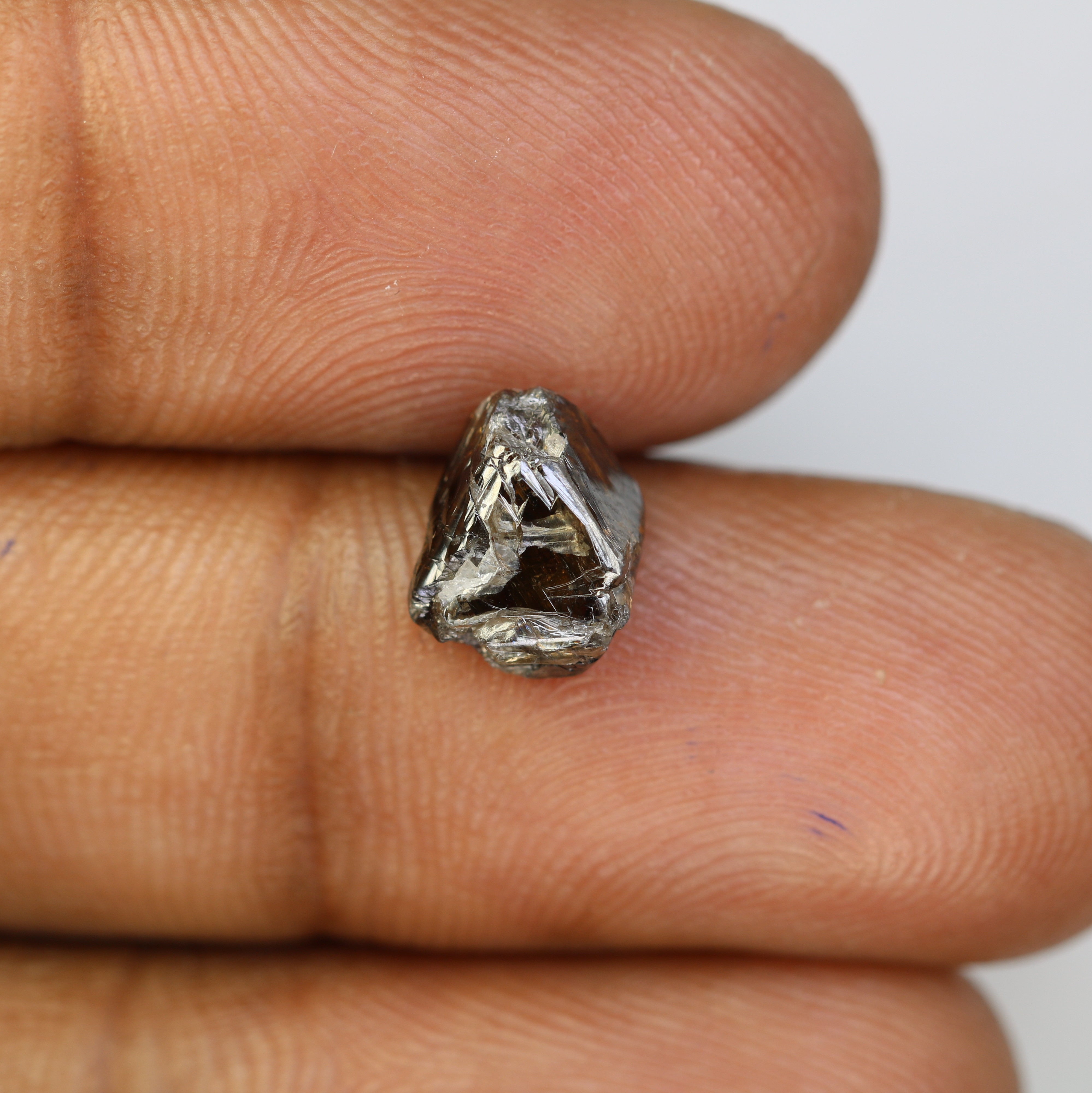 2.68 CT Dark Brown Rough Raw Uncut Diamond For Engagement Ring
