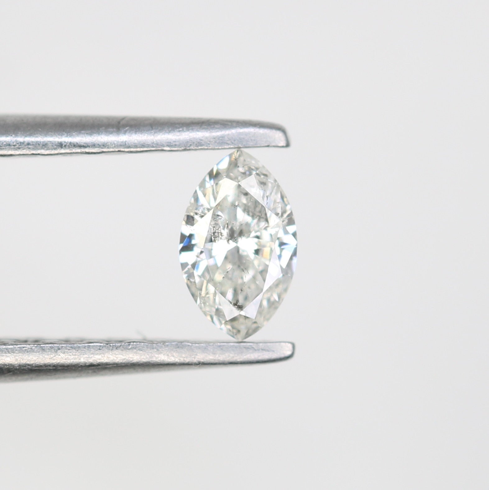 0.15 CT Salt And Pepper Marquise Shape Natural Diamond For Engagement Ring