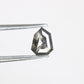 0.52 Carat Shield Shaped Salt And Pepper 5.80 MM Diamond For Galaxy Ring