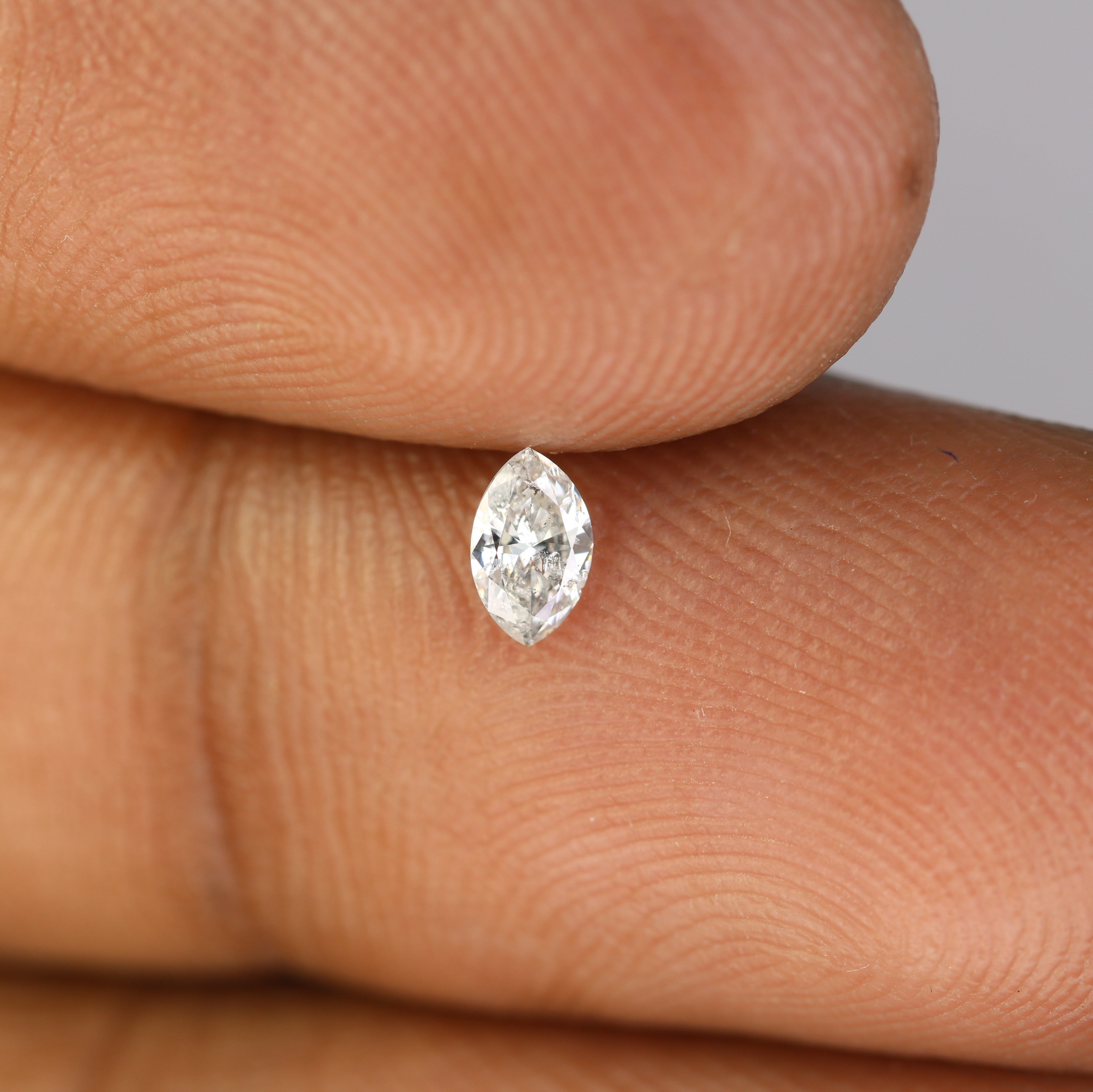 0.15 CT Salt And Pepper Marquise Shape Natural Diamond For Engagement Ring