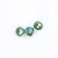 1.20 Carat 3.7 To 3.9 MM Green Color Polished Loose Beads Diamonds For Diamond Pendant