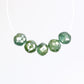 1.84 CT 3.5 To 3.6 MM Green Color Polished Loose Beads Diamonds For Diamond Necklace