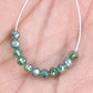 3.60 Carat Green Color Loose Polished Drilled Beads Diamond For Diamond Necklace