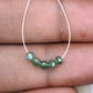 1.50 Carat 3.3 To 3.4 MM Green Color Polished Loose Beads Diamonds For Diamond Earring