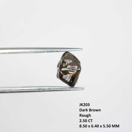 2.50 CT Uncut Dark Brown Rough Diamond For Engagement Ring