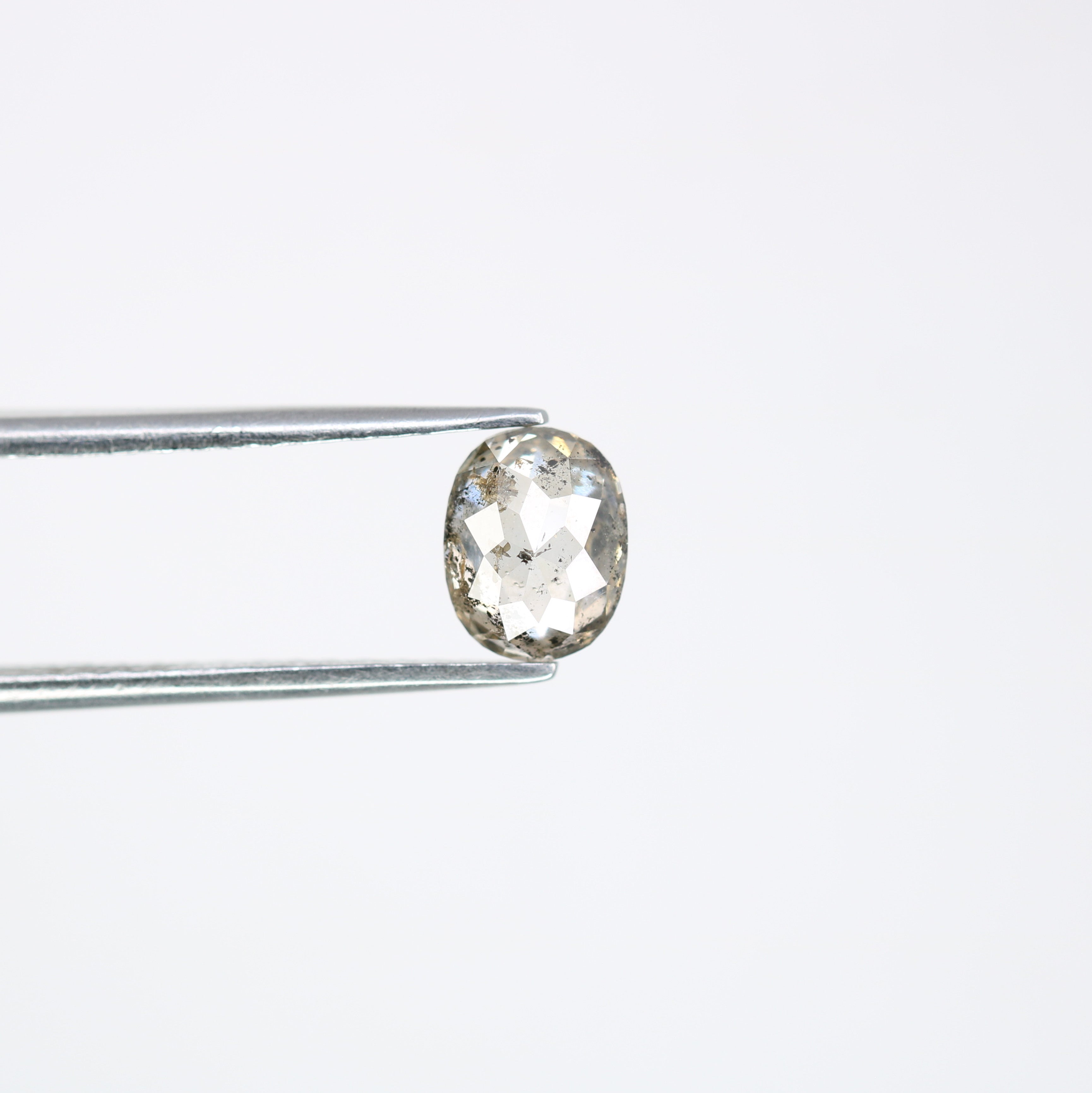 1.20 CT Loose Salt And Pepper Oval Shape Diamond For Wedding Ring