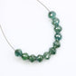 2.77 Carat Loose Beads Green Color Natural Polished Diamond Bracelet