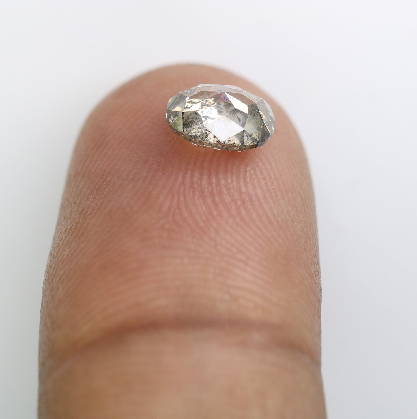 1.20 CT Loose Salt And Pepper Oval Shape Diamond For Wedding Ring