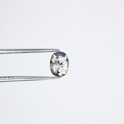 0.86 CT Oval Cut Natural Salt And Pepper Loose Diamond For Engagement Ring - JayKrishna Diamond