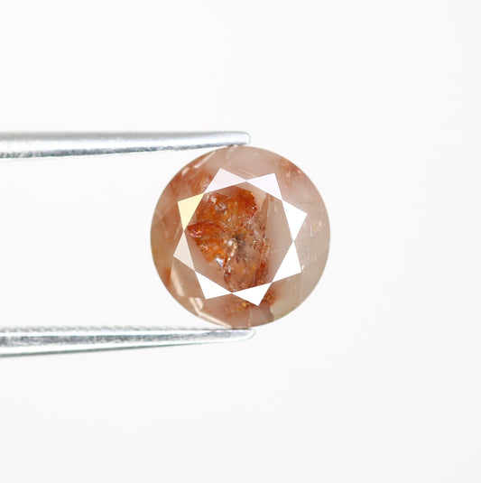 2.90 CT 8.20 MM Round Brilliant Cut Fancy Red Diamond For Engagement Ring with Certification - JayKrishna Diamond