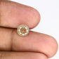 2.37 CT Natural Grey Round Brilliant Cut 7.70 MM Loose Diamond For Wedding Ring