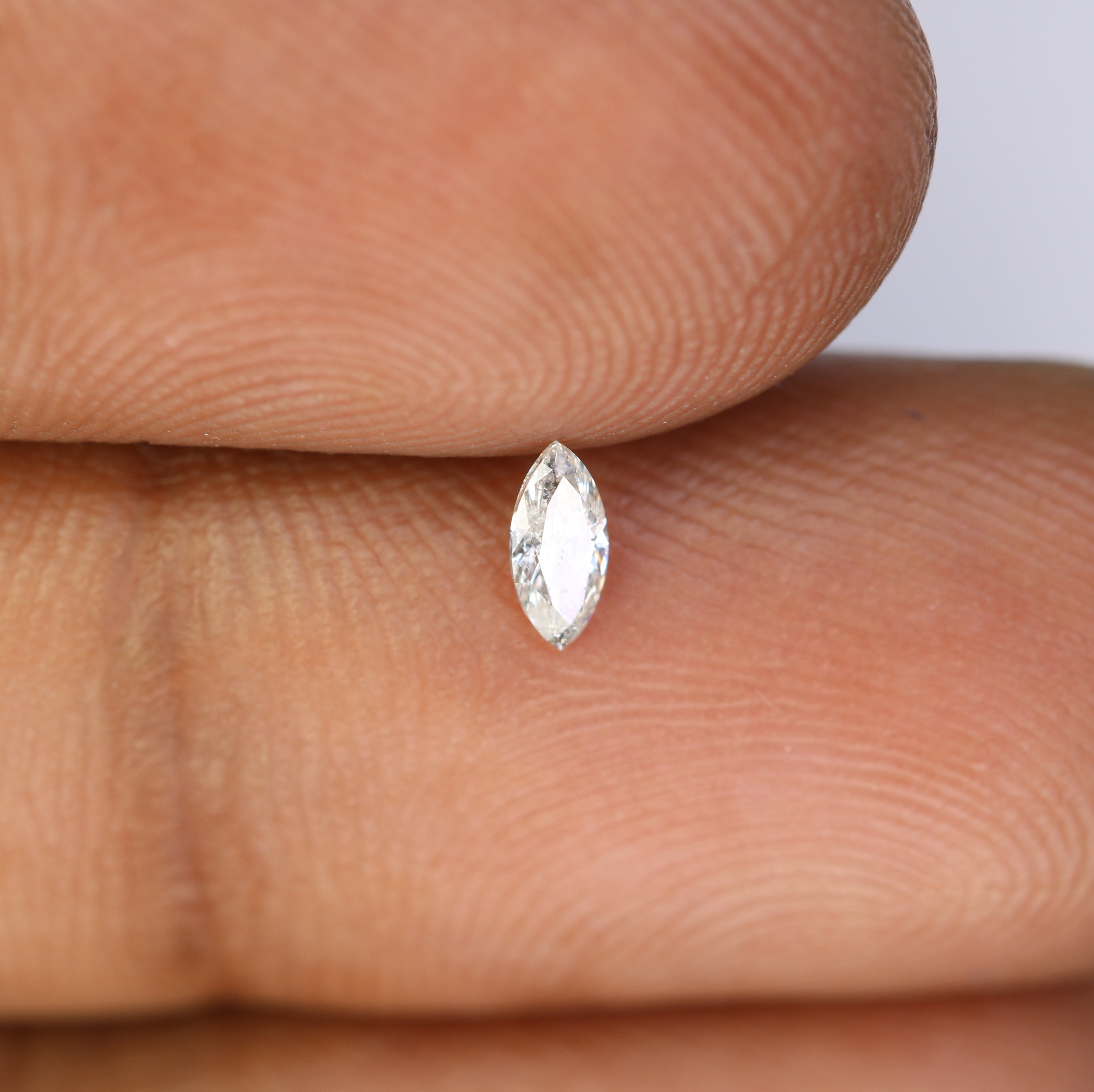 0.15 CT Salt And Pepper Marquise Shape Natural Diamond For Engagement Ring