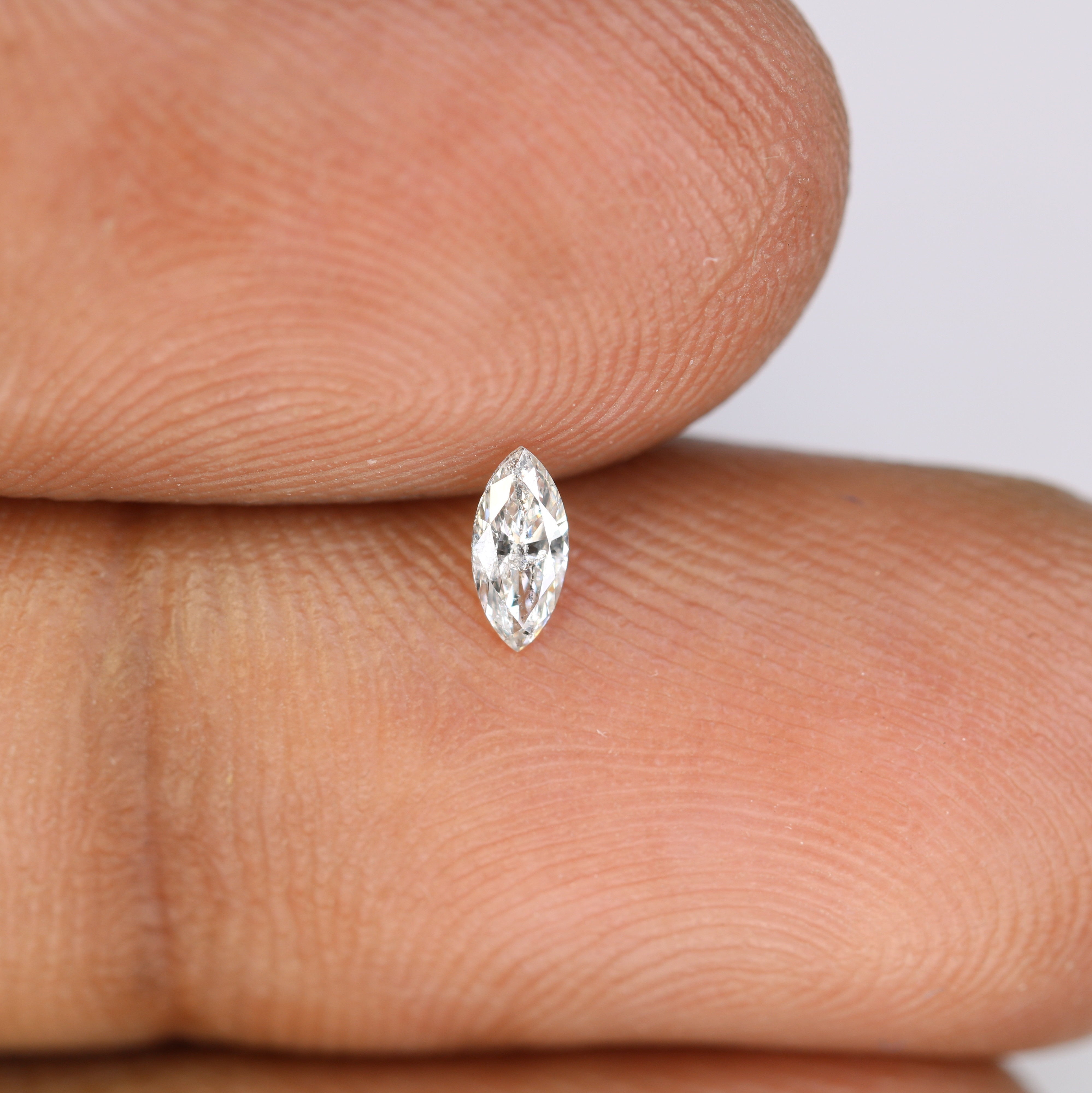 0.15 CT Salt And Pepper Marquise Shape Natural Diamond For Engagement Ring