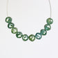 1.87 Carat Fancy Green Color Loose Round Polished Drilled Beads For Diamond Necklace