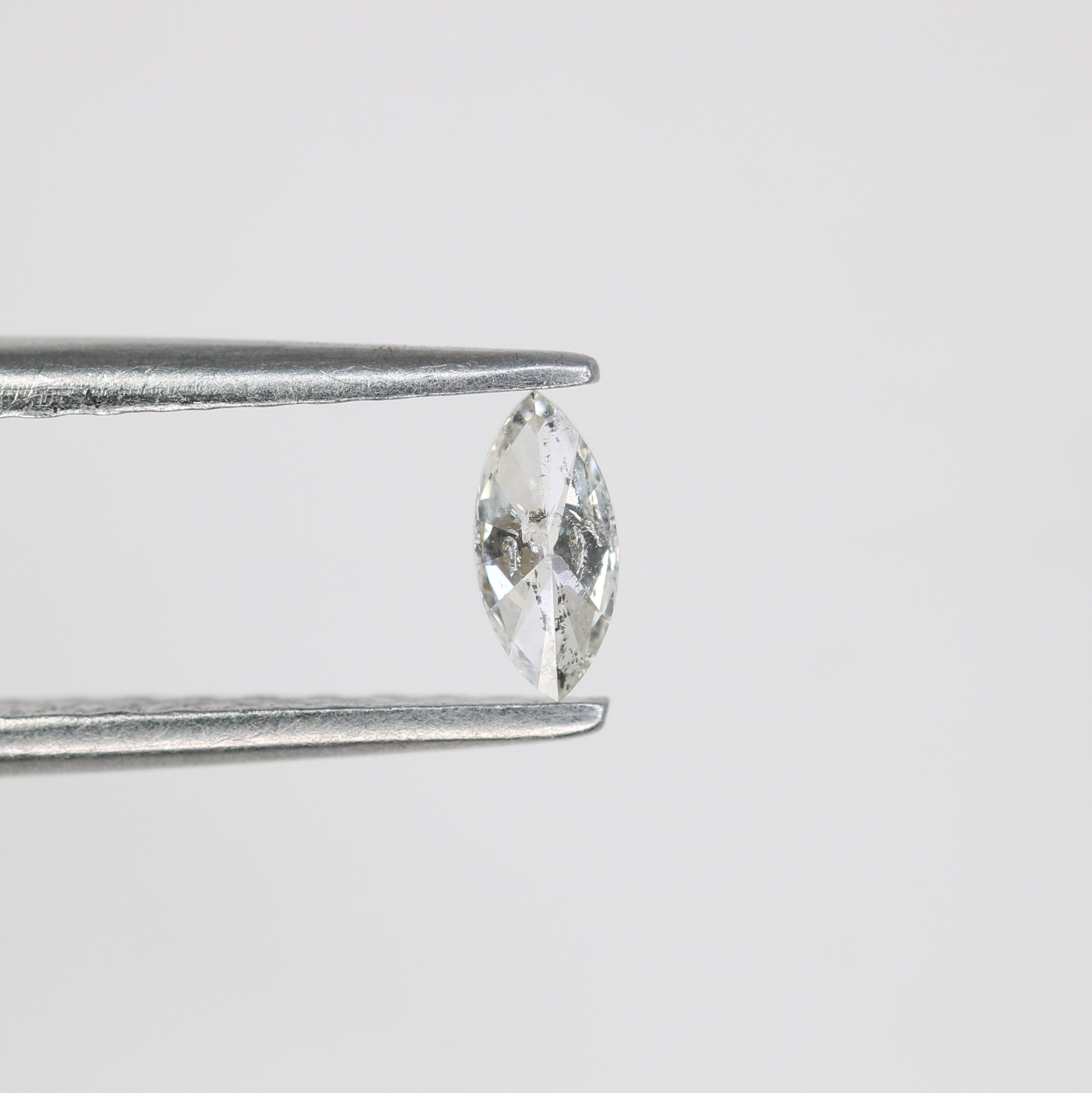0.15 CT Salt And Pepper Marquise Shape Natural Diamond For Engagement Ring