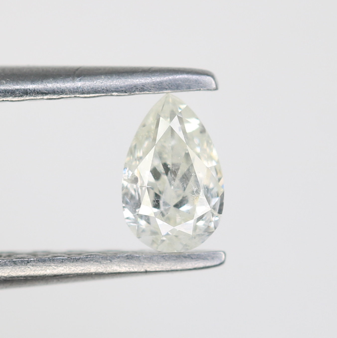 0.22 CT Pear Cut White Diamond For Engagement Ring