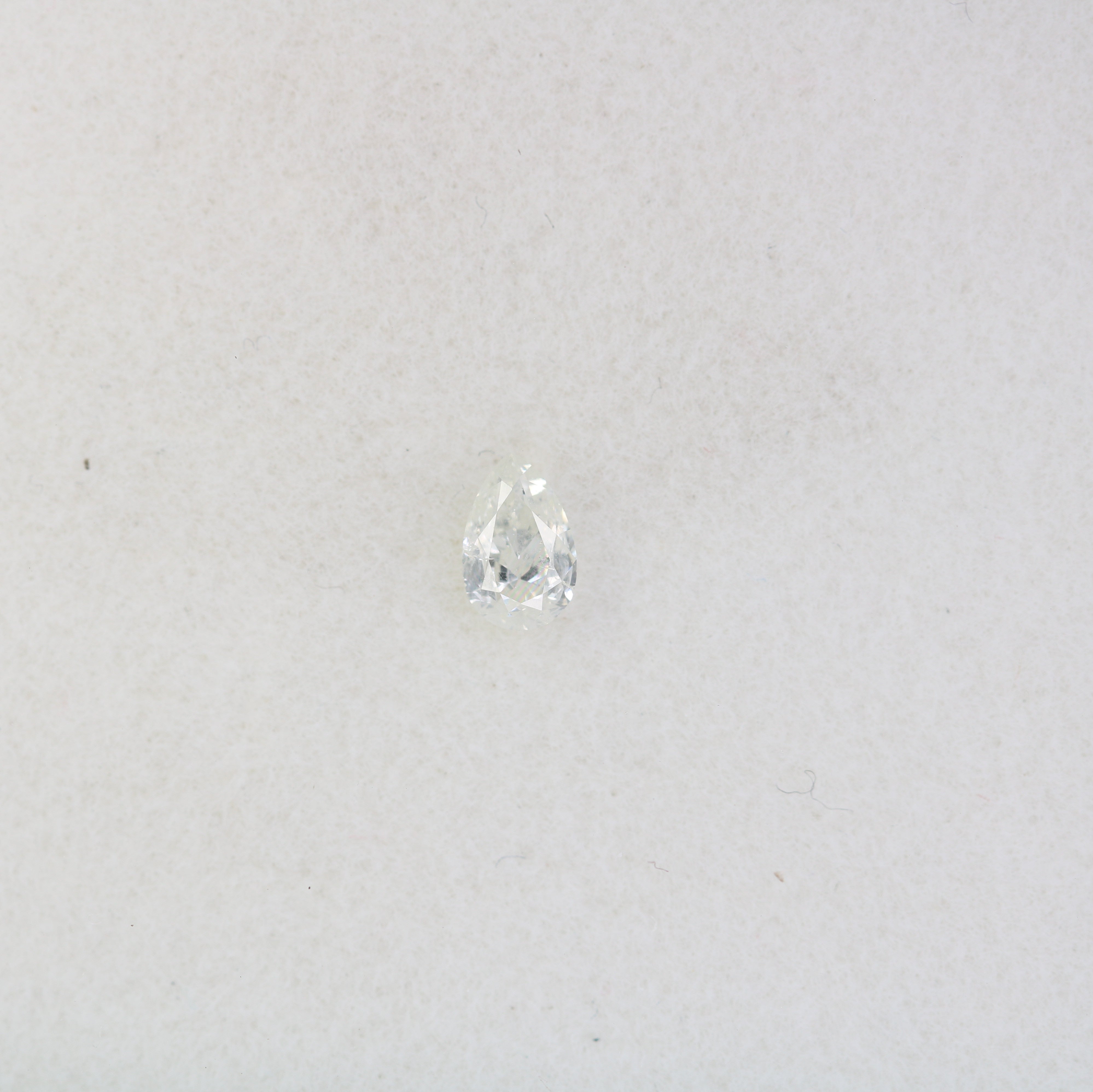 0.22 CT Pear Cut White Diamond For Engagement Ring