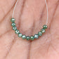 1.98 Carat Natural Loose Green Round Polished Beads For Diamond Earring