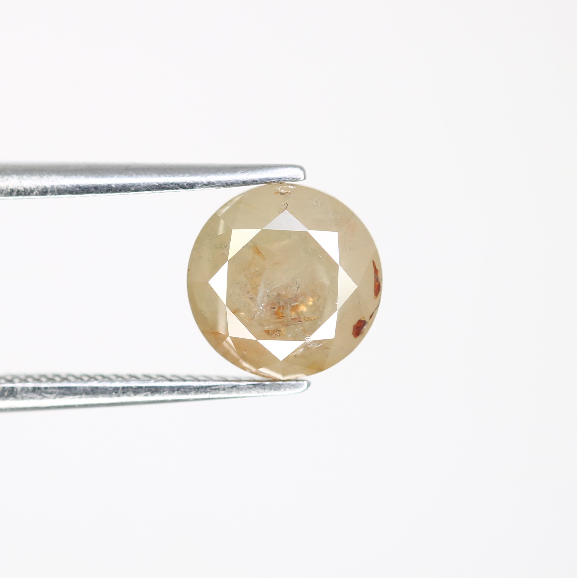 2.04 CT 7.40 MM Natural Grey Round Brilliant Cut Loose Diamond For Wedding Ring