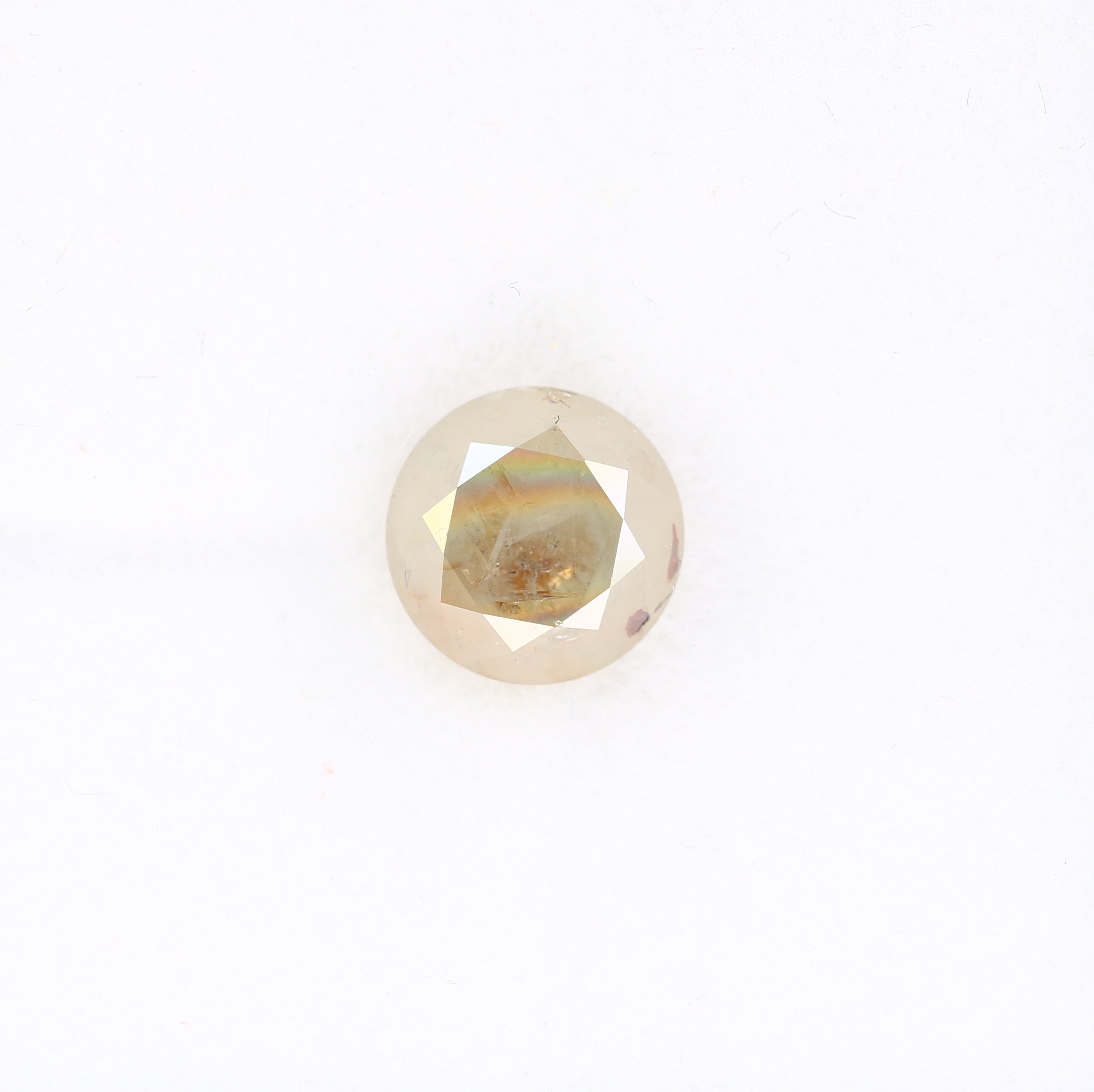 2.04 CT 7.40 MM Natural Grey Round Brilliant Cut Loose Diamond For Wedding Ring