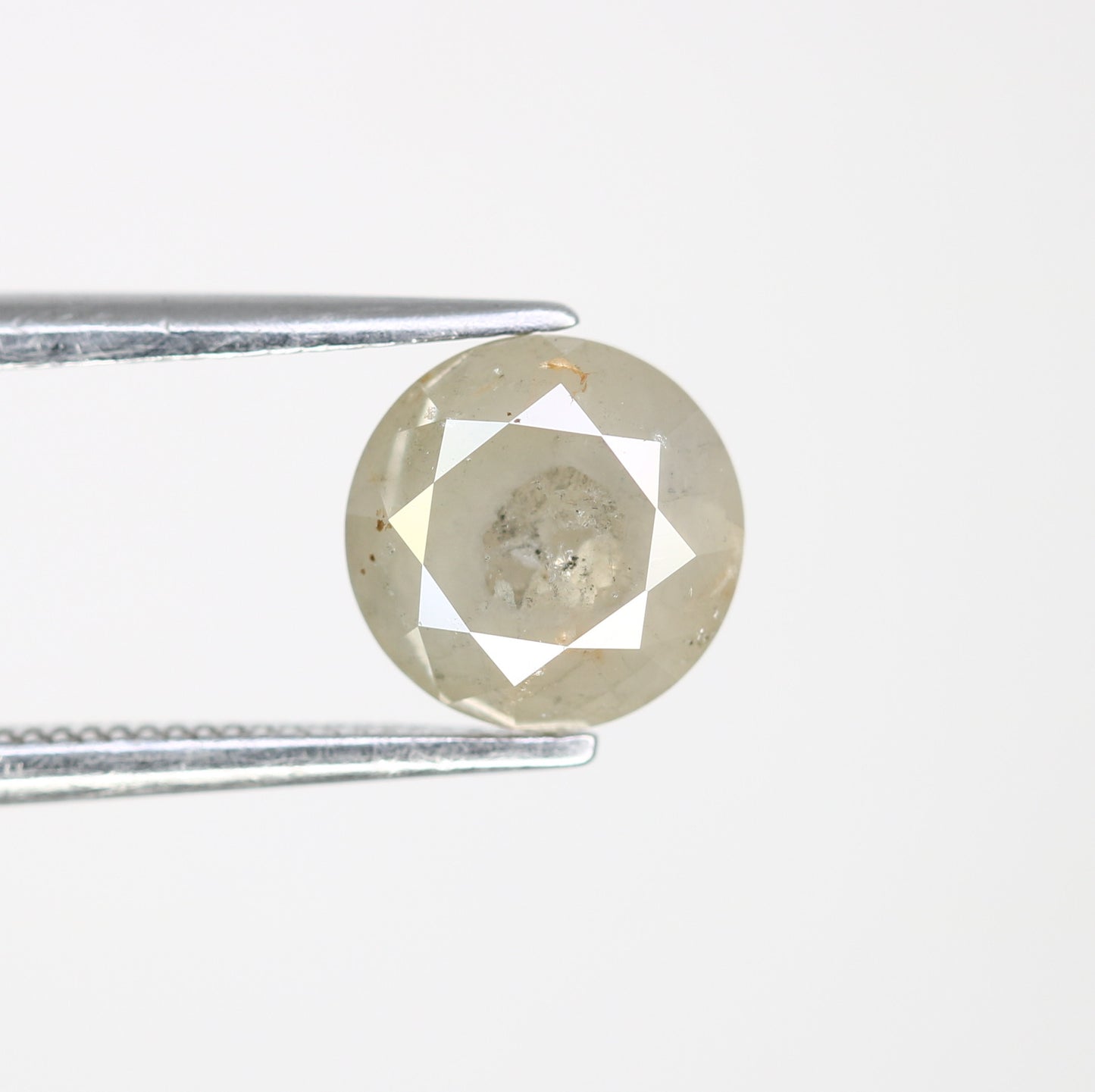 1.95 CT 7.20 MM Natural Grey Round Brilliant Cut Loose Diamond For Designer Ring