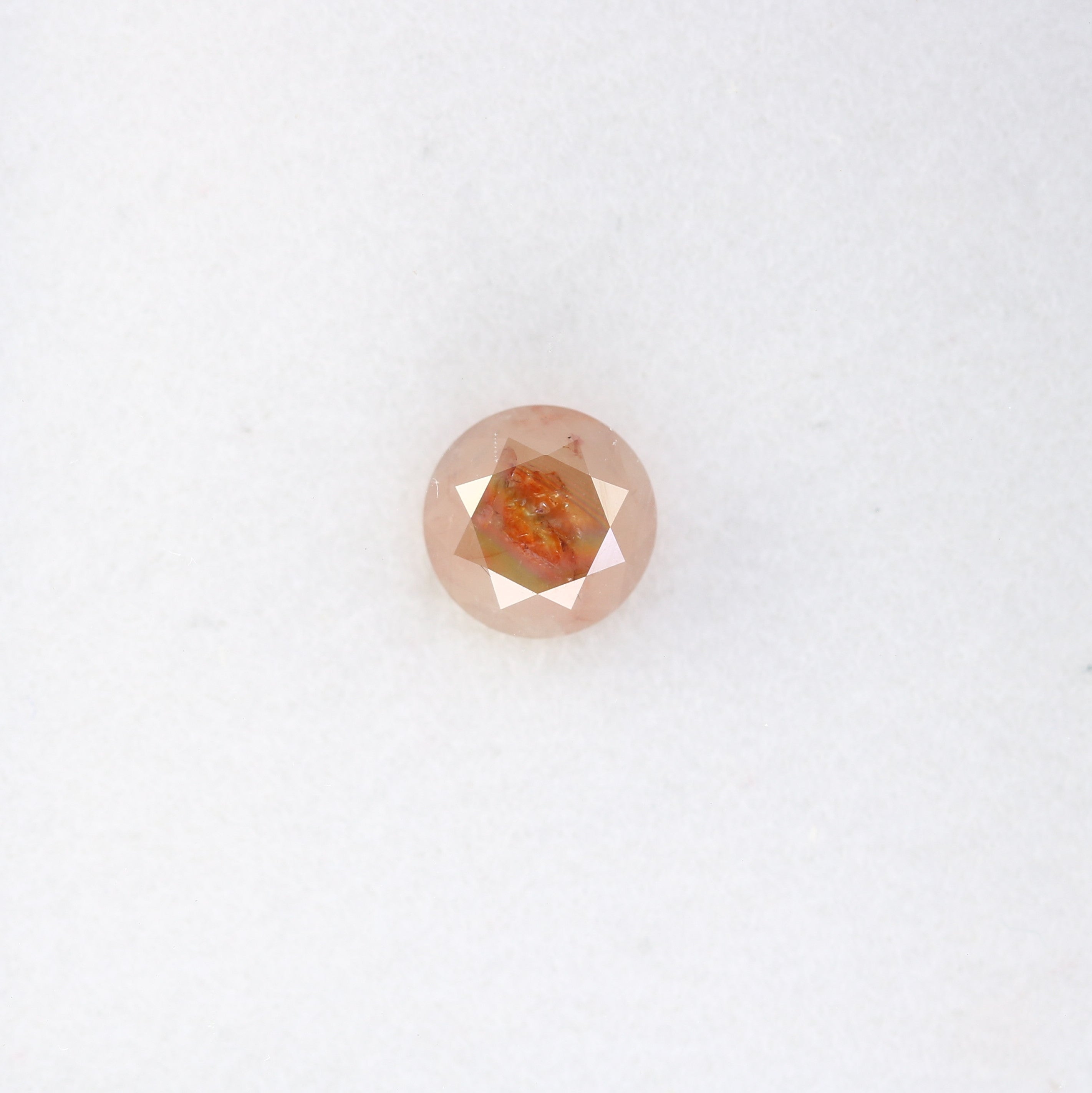 1.04 CT Fancy Red 5.90 MM Polished Round Brilliant Cut Diamond For Proposal Ring