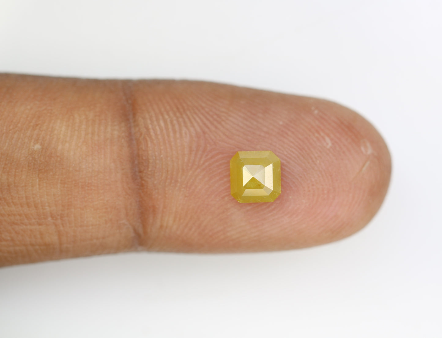 1.18 CT Yellow Asscher Shape Diamond For Engagement Ring