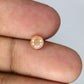 0.83 CT Natural Round Brilliant Cut Peach Loose 5.40 MM Diamond For Proposal Ring
