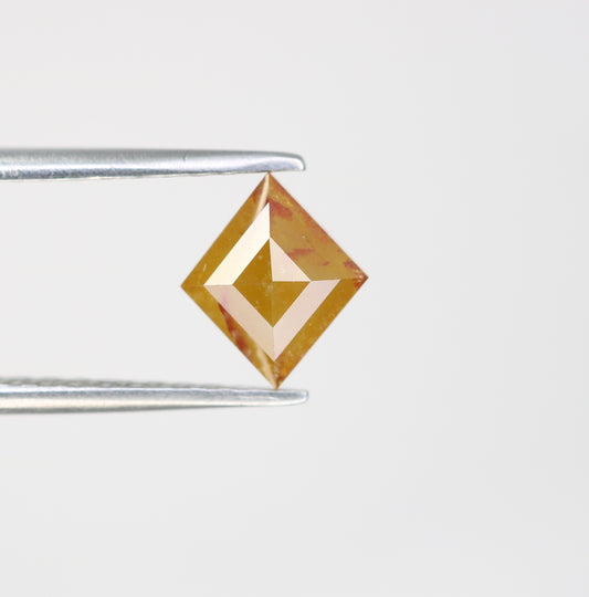 1.24 CT Kite Shape Orange Diamond For Engagement Ring - JayKrishna Diamond